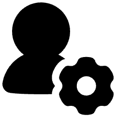 User Setting Gear Icon from Plump Solid Set