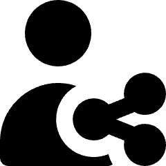 User Share Icon from Micro Solid Set