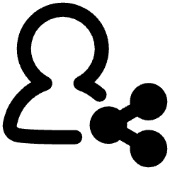 User Share Icon from Plump Remix Set