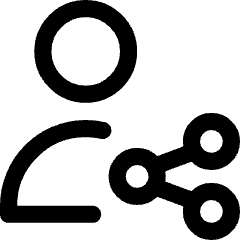 User Share Icon from Core Line Set