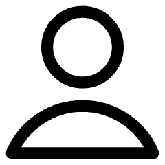 User Single Neutral Icon from Core Line Set