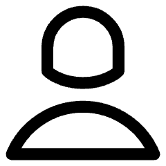 User Single Neutral Female Icon from Core Line Set