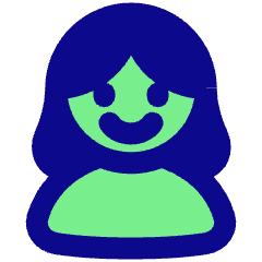 User Single Neutral Female Icon from Plump Pop Set