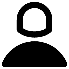User Single Neutral Female Icon from Core Remix Set