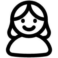 User Single Neutral Female Icon from Plump Line Set