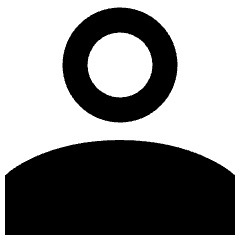User Single Neutral Icon from Sharp Remix Set