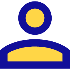 User Single Neutral Icon from Sharp Pop Set