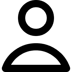 User Single Icon from Micro Line Set