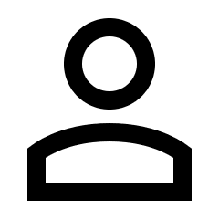 User Solo Icon from Sharp Line Set