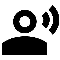 User Speaking Icon from Sharp Remix Set