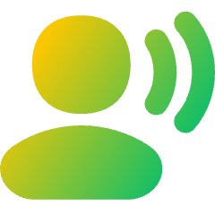 User Speaking Icon from Flex Gradient Set