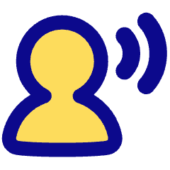 User Speaking Icon from Plump Pop Set
