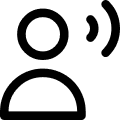 User Speaking Icon from Core Line Set