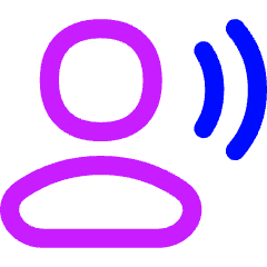User Speaking Icon from Flex Neon Set