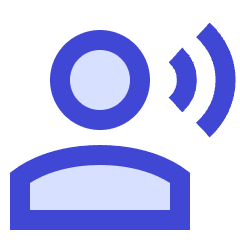 User Speaking Icon from Sharp Duo Set
