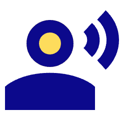 User Speaking Icon from Sharp Pop Set