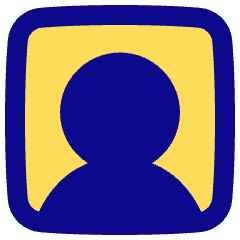 User Square Single Icon from Plump Pop Set