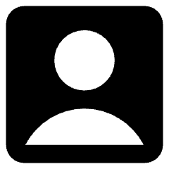 User Square Single Icon from Core Solid Set