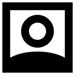 User Square Single Icon from Sharp Remix Set