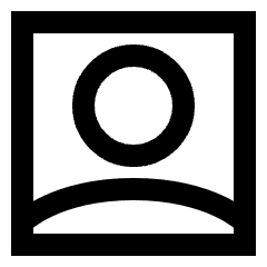 User Square Single Icon from Sharp Line Set