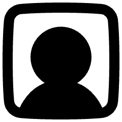 User Square Single Icon from Plump Remix Set