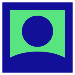 User Square Single Icon from Sharp Pop Set