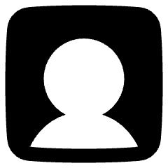 User Square Single Icon from Plump Solid Set