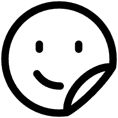 User Sticker Circle Icon from Plump Line Set