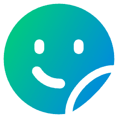 User Sticker Circle Icon from Plump Gradient Set