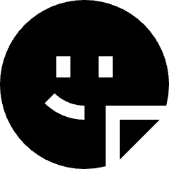 User Sticker Circle Icon from Sharp Solid Set