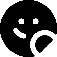 User Sticker Circle Icon from Core Solid Set