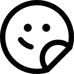 User Sticker Circle Icon from Core Line Set