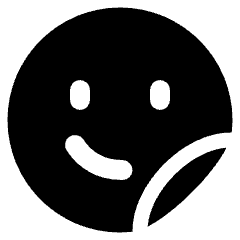 User Sticker Circle Icon from Plump Solid Set