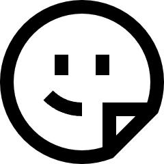 User Sticker Circle Icon from Sharp Line Set
