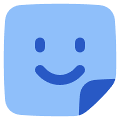 User Sticker Square Icon from Plump Flat Set