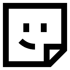 User Sticker Square Icon from Sharp Line Set