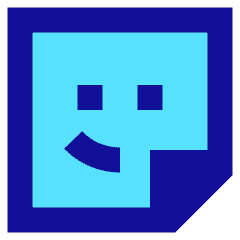 User Sticker Square Icon from Sharp Pop Set