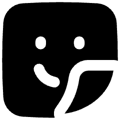 User Sticker Square Icon from Flex Solid Set