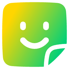 User Sticker Square Icon from Plump Gradient Set