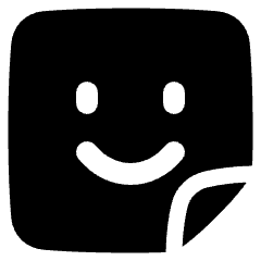 User Sticker Square Icon from Plump Solid Set