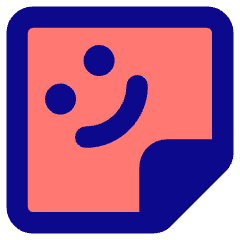 User Sticker Square Icon from Core Pop Set