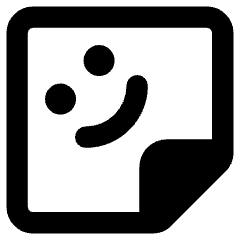 User Sticker Square Icon from Core Remix Set