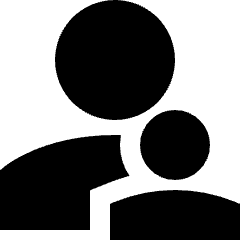 User Supervisor Account Icon from Sharp Solid Set