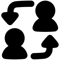 User Switch Account Icon from Plump Solid Set