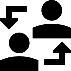 User Switch Account Icon from Sharp Solid Set