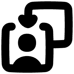 User Switch Account Icon from Flex Solid Set