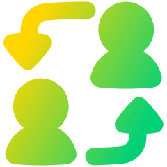 User Switch Account Icon from Plump Gradient Set