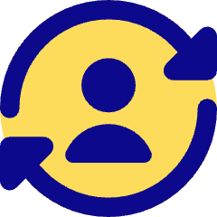 User Sync Online In Person Icon from Core Pop Set