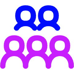 User Team Group Member Icon from Flex Neon Set