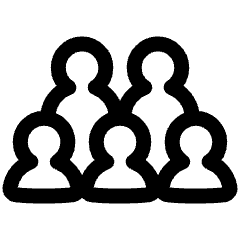 User Team Group Member Icon from Plump Line Set